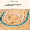 Beaded Bamboo Wooden Jewelry Tray for Bracelets and Necklaces