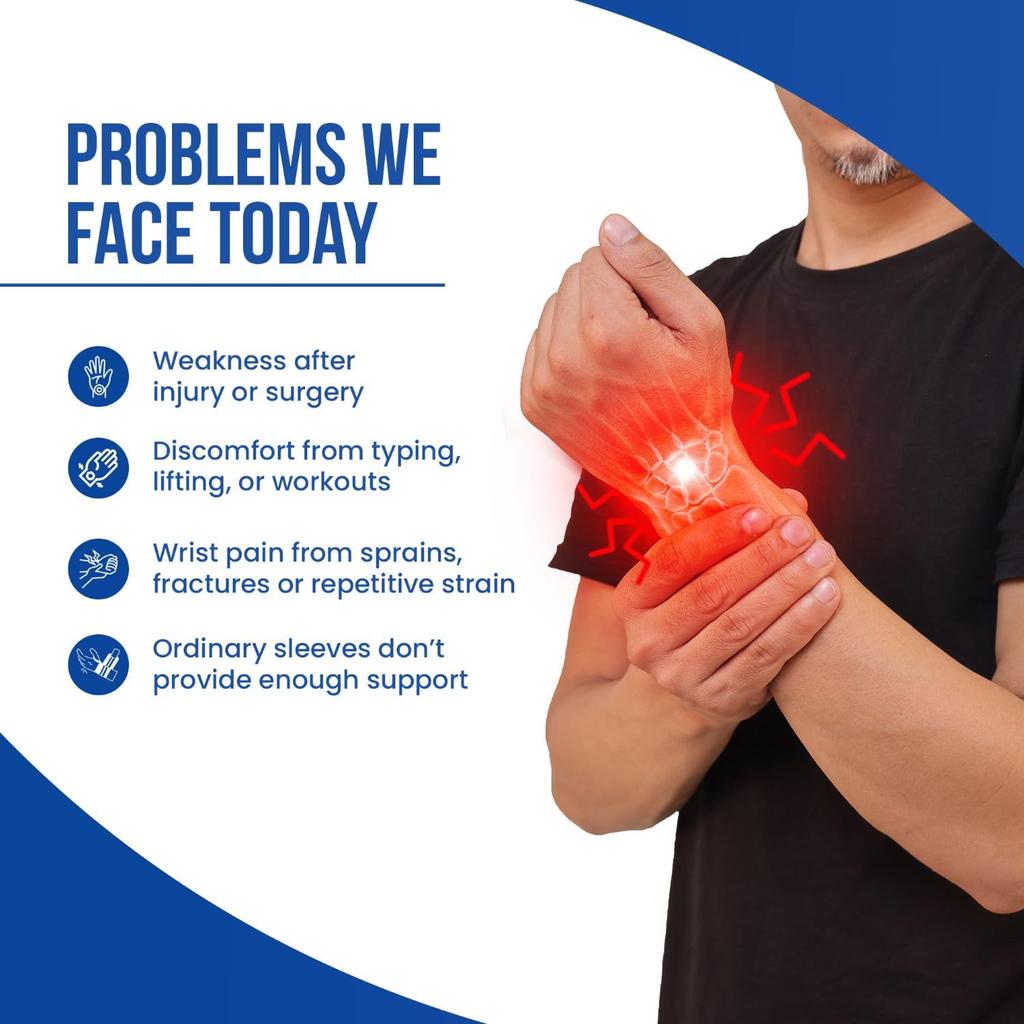 Leeford Ortho Wrist Braces With Thumb Support for Pain Relief | Wrist Support Splint For Arthritis, Sprains, Carpal Tunnel | Universal Fit