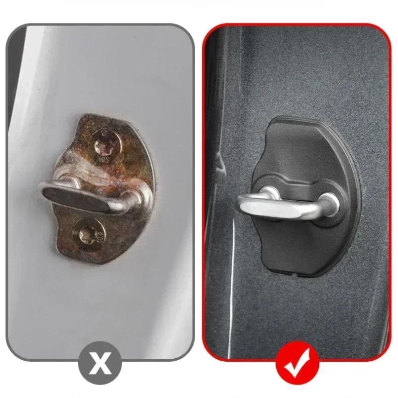 For 2016-2024 Tesla Model 3 Model Y Door Lock Cover Protective Latch Cover Door Stop Cover Set of 8