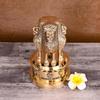 Handcrafted Brass Ashoka Pillar Symbol of Peace and Unity - 7 Inch Decorative Sculpture