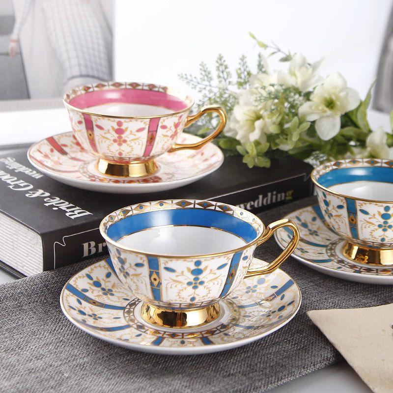 

New Fashionable European style Coffee Cup and Dish Set Ceramic Afternoon Tea Cup