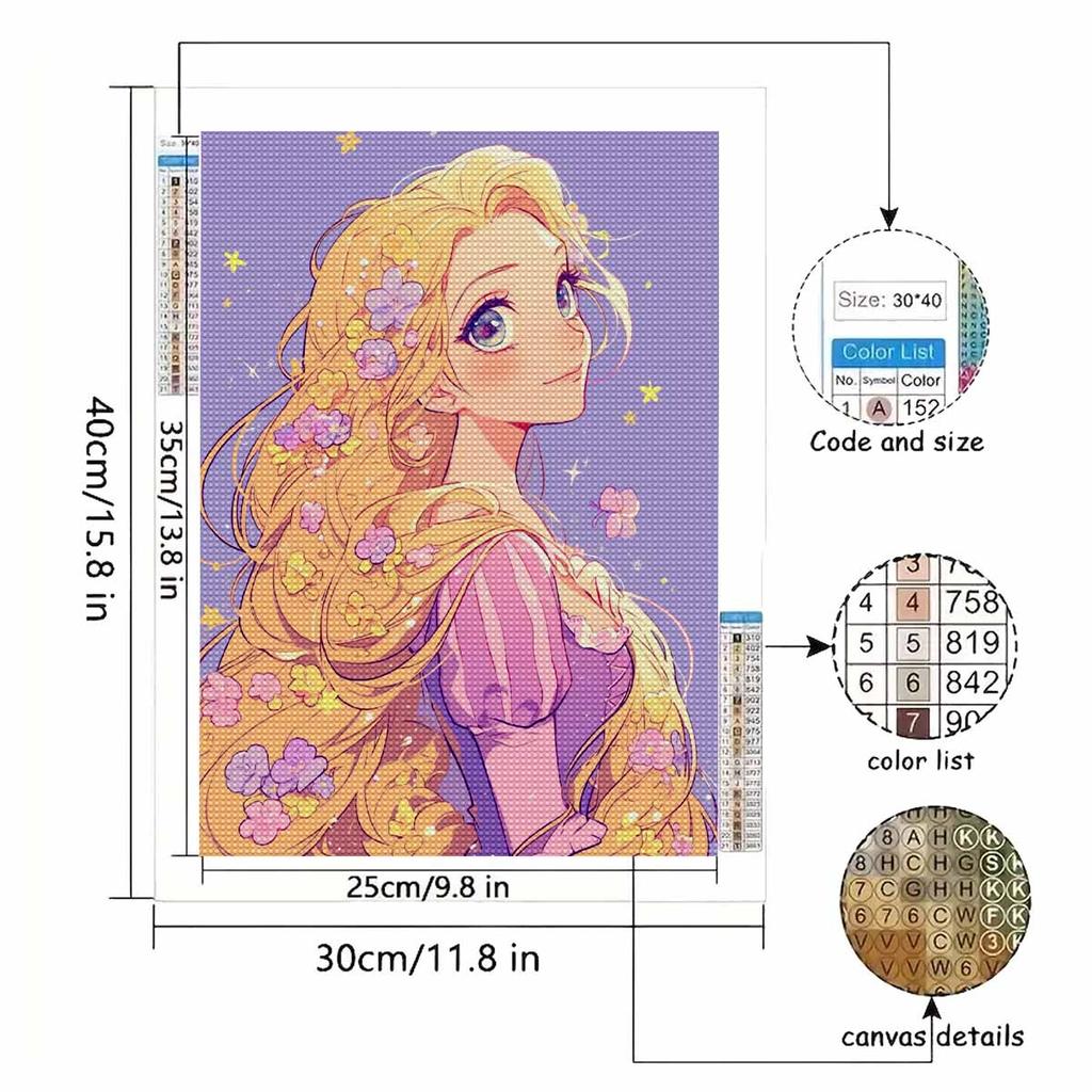 DIY Diamond Painting Princess Sleeping Beauty Cross Stitch Kit Mosaic Art Diamond Painting Full Circle Diamond Home Decoration