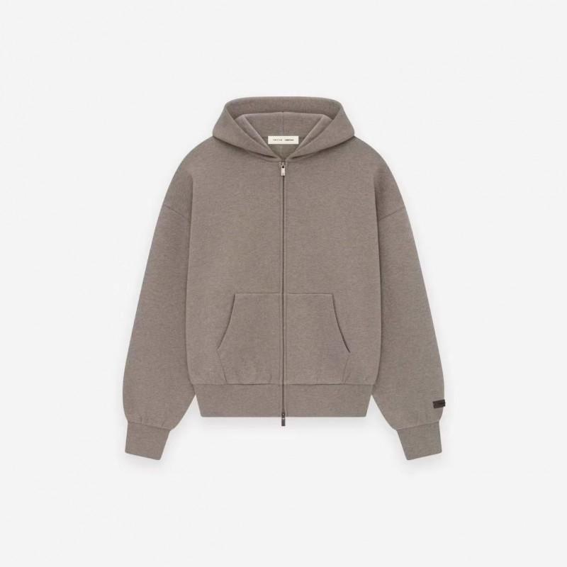 Essentials FOG SS25 ON Zip Hoodie Mens Slim Fit Casual Sweatshirt