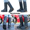 Reusable Boot Cover Nonslip Rain Shoe Cover Rain Gear with Zippers Watertight Folding Rain Snow Watertight Shoe Cover