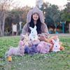 Simulation Animal Rabbit Doll Plush Toy Bunny Rabbit Doll Children Sleep Soothing Rag Doll Birthday Gift