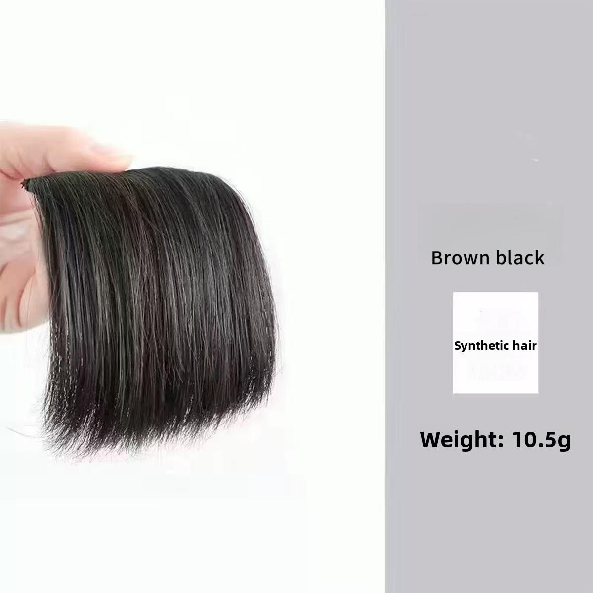 

Synthetic Short Straight Pad Invisible Hair Extension Lining of Hair Top Side Cover Hairpiece for Women 6inches
