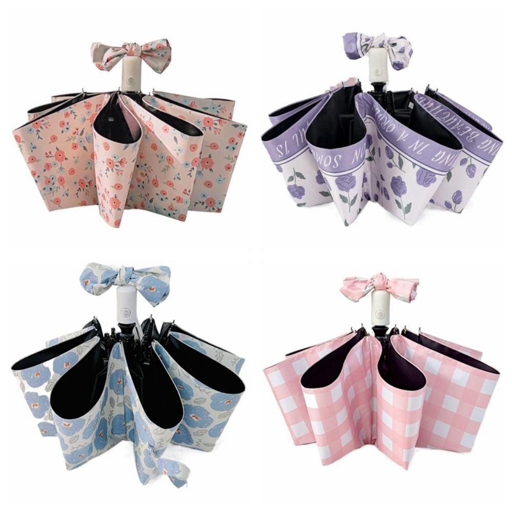 UV Protection Sun Umbrella Fresh Flowers Floral Umbrella Automatic Umbrella  Women Girls