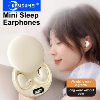 Slaap Onzichtbare Oordopjes Mini Hoofdtelefoon Verborgen Ruisonderdrukking Draadloze Headsets Sport Stereo Bluetooth 5.3 Oortelefoon