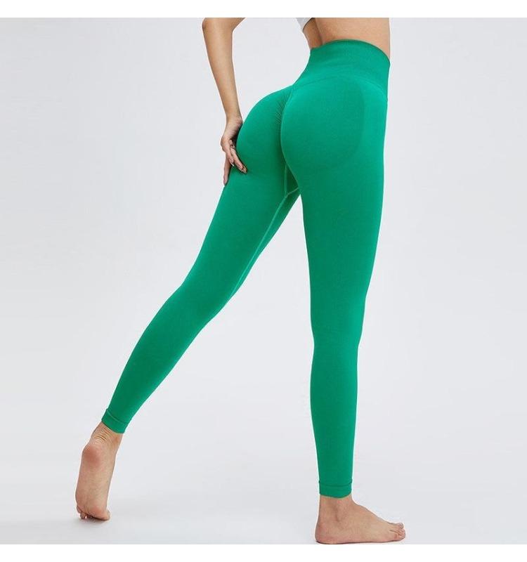 Women's Fitness Women's Workout Sexy Push lim Hips Lift  Waist Leggings Seamless Leggings SHigh Stretch