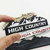3D Metal Car Styling Logo HIGH COUNTRY Badge Emblem Decals For Chevrolet Jeep Dodge Ford Modified Snow Mountain Auto Accessories