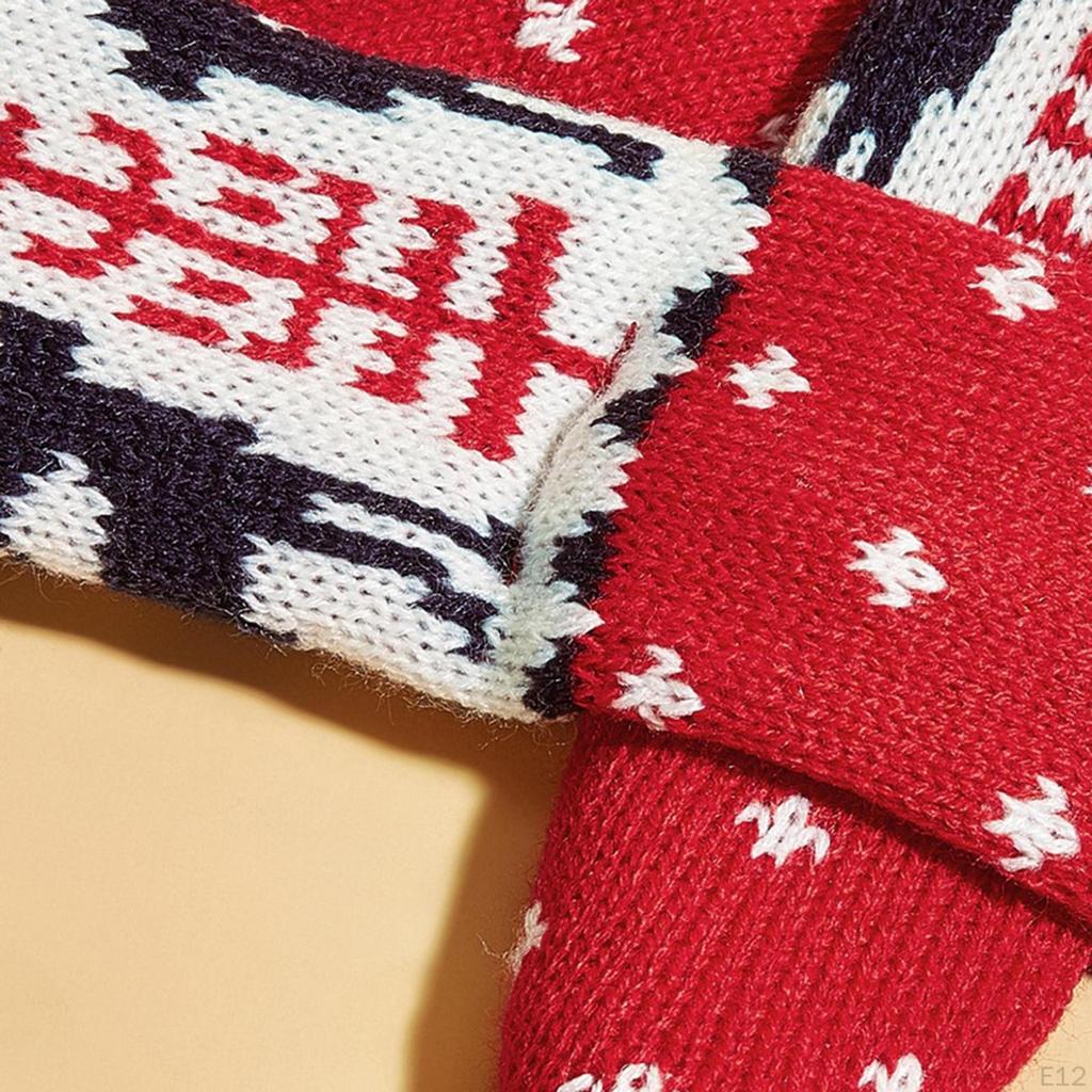 Christmas Dog Cat Santa Scarf Xmas Pet Knitted Winter Neck Warmer Costume for Puppy