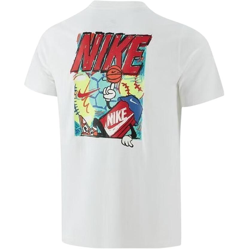 Nike Swoosh Comfortable Letter Fashion Short Sleeve T-Shirt Kids Tops HV5212-100