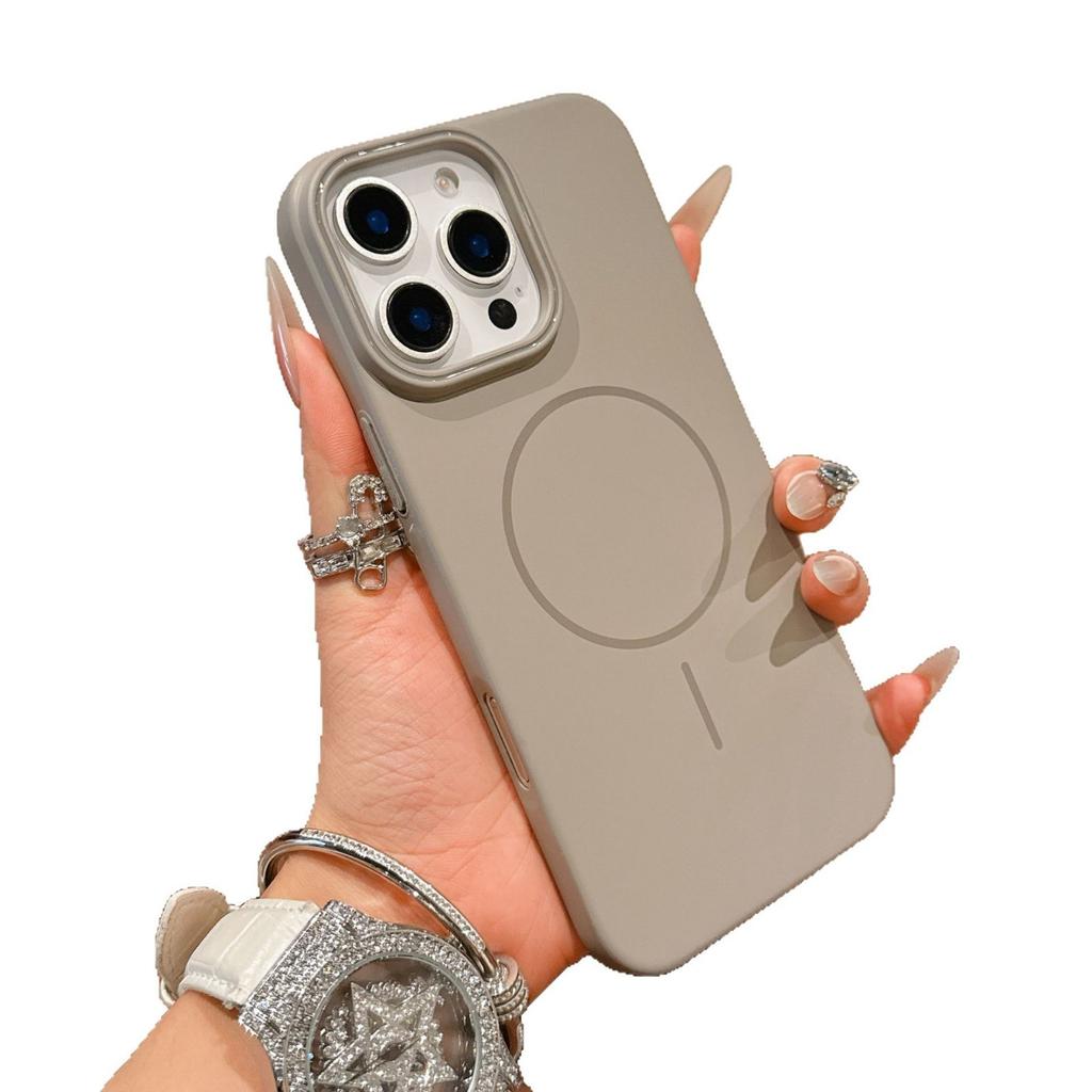 Applicable To Apple 16promax Mobile Phone Case, Soft Matte Magnetic Charging iPhone15 Skin Feeling Ultra-thin PC Hard Case