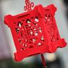 3D Ornament Red Paper Lantern Hanging Waterproof Hanging Lanterns Lamp Felt Cloth Retro Chinese Style Lantern Party