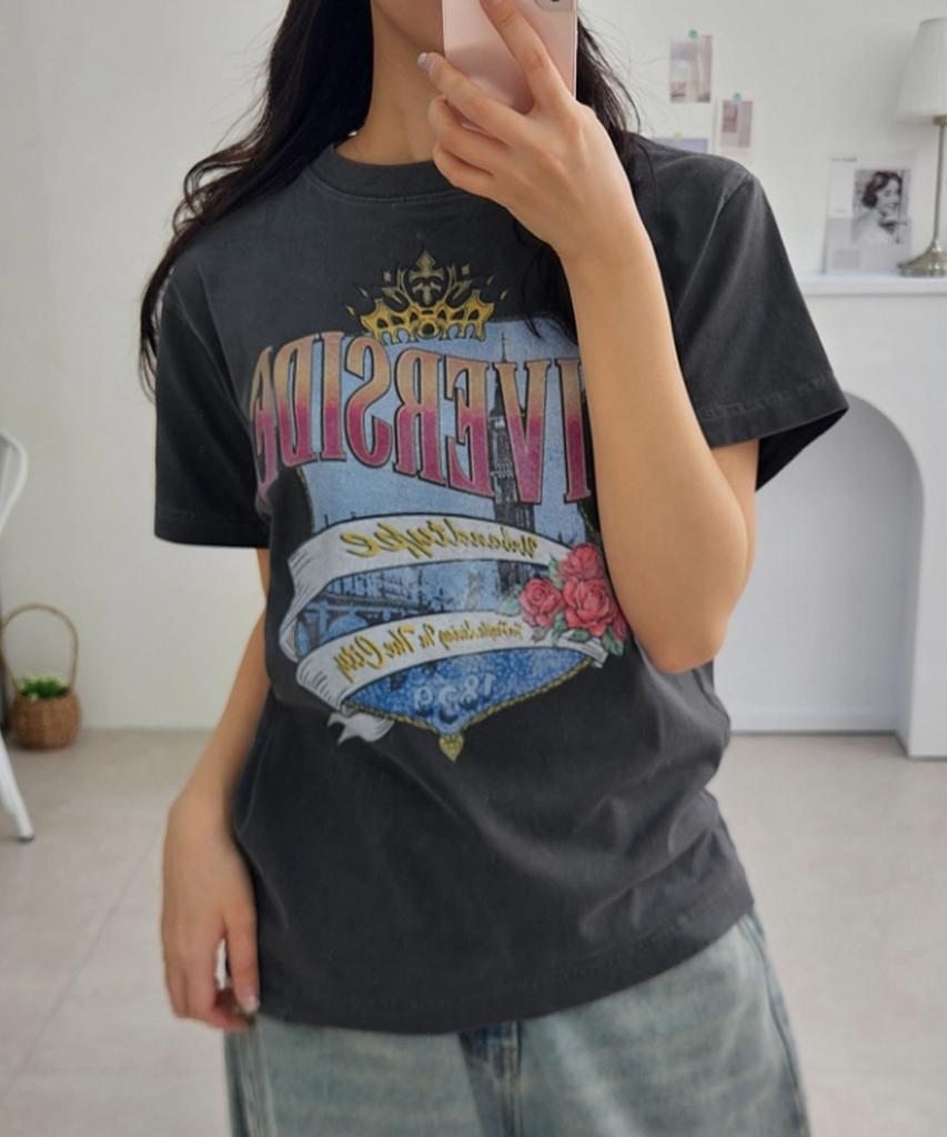 URBANDTYPE Riverside City T-Shirt_Charcoal