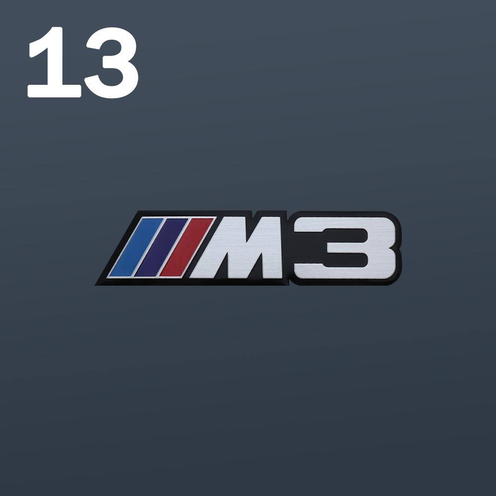 Auto Decoration Stickers 3D Aluminum Car Body Tail Trunk Badge Decals For BMW M Performance M3 M5 Motor Sport Emblem Accessories