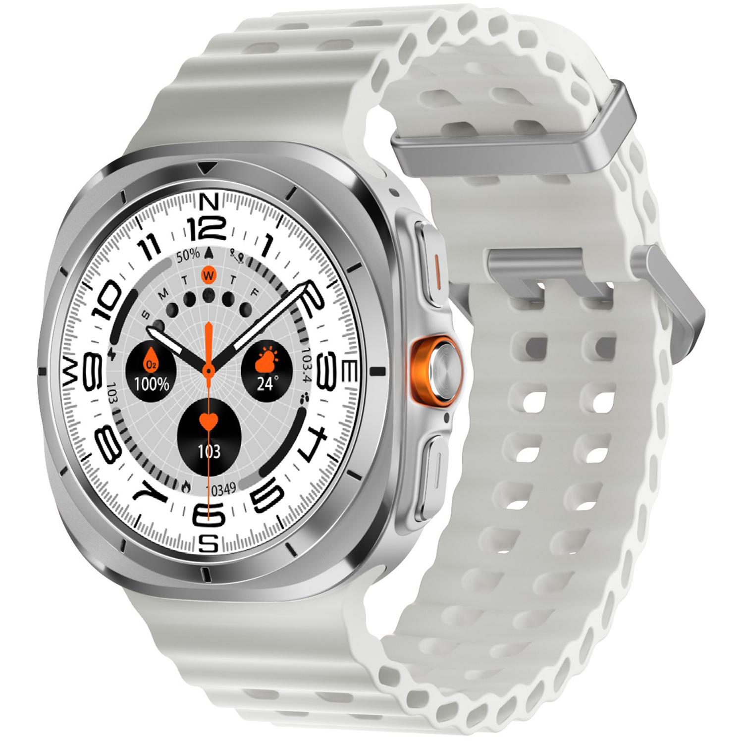 

W7 1.43-inch AMOLED Screen Health Monitoring Smart Watch Waterproof Sports Smart Bracelet White