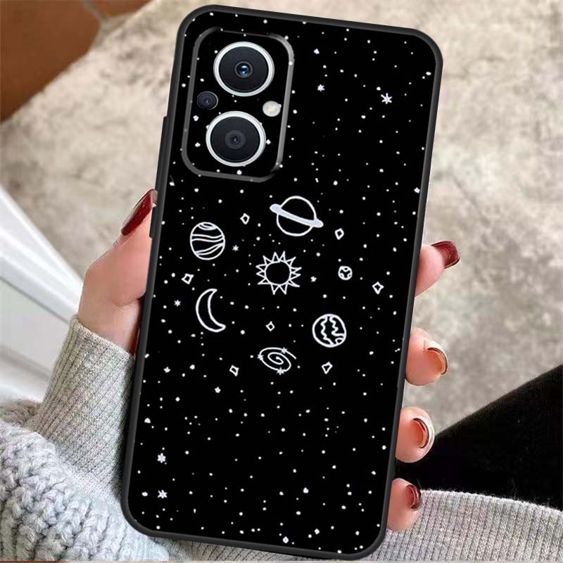 Aesthetic Space Stars Planet For OPPO Reno 14 10 11 12 13 Pro 7 8 Lite 8T 11F 12F 13F 14F OPPO Find X9 X8 X5 X6 Pro Case