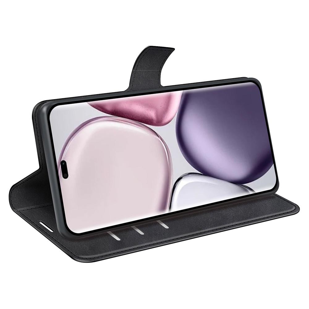 For Honor Magic7 Lite 5G/X9c 5G/X60 Pro 5G Stand Case Anti-Scratch Calf Texture Leather Phone Cover