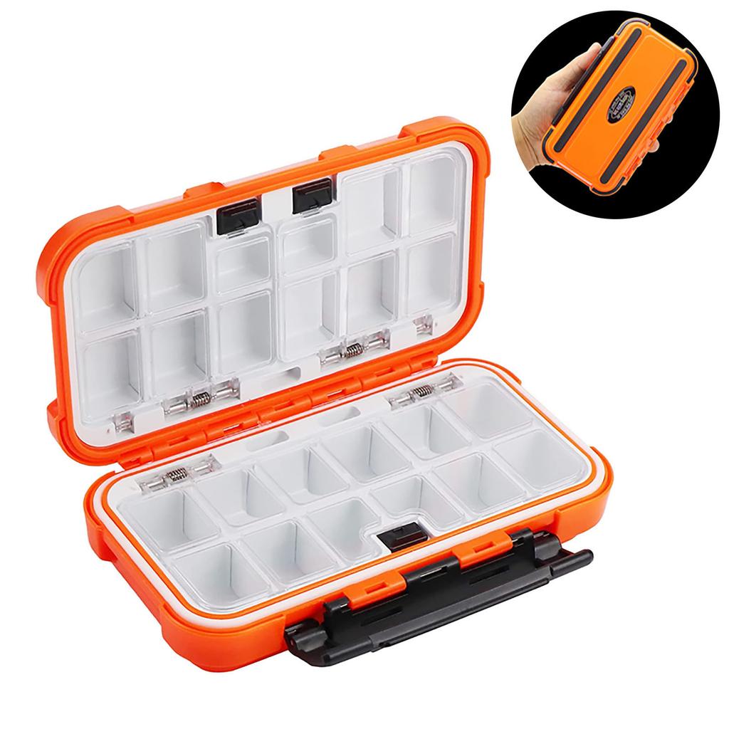 Köderbox Tragbare Kajak Wasserdichte Angelköderbox Terminal-Aufbewahrungsbox Angelhaken-Organizer Zubehör