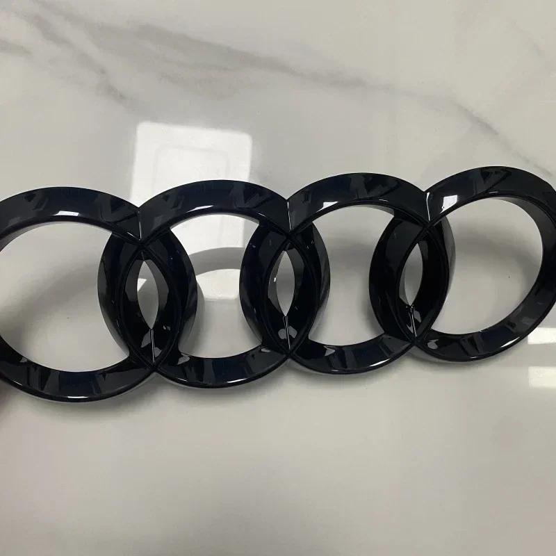 hot A7 2012-2023 4 Ring Logo ABS Directly Covered Emblem Car Hood Front Grill Rear Trunk Emblem Badge A7 Refit Accessory