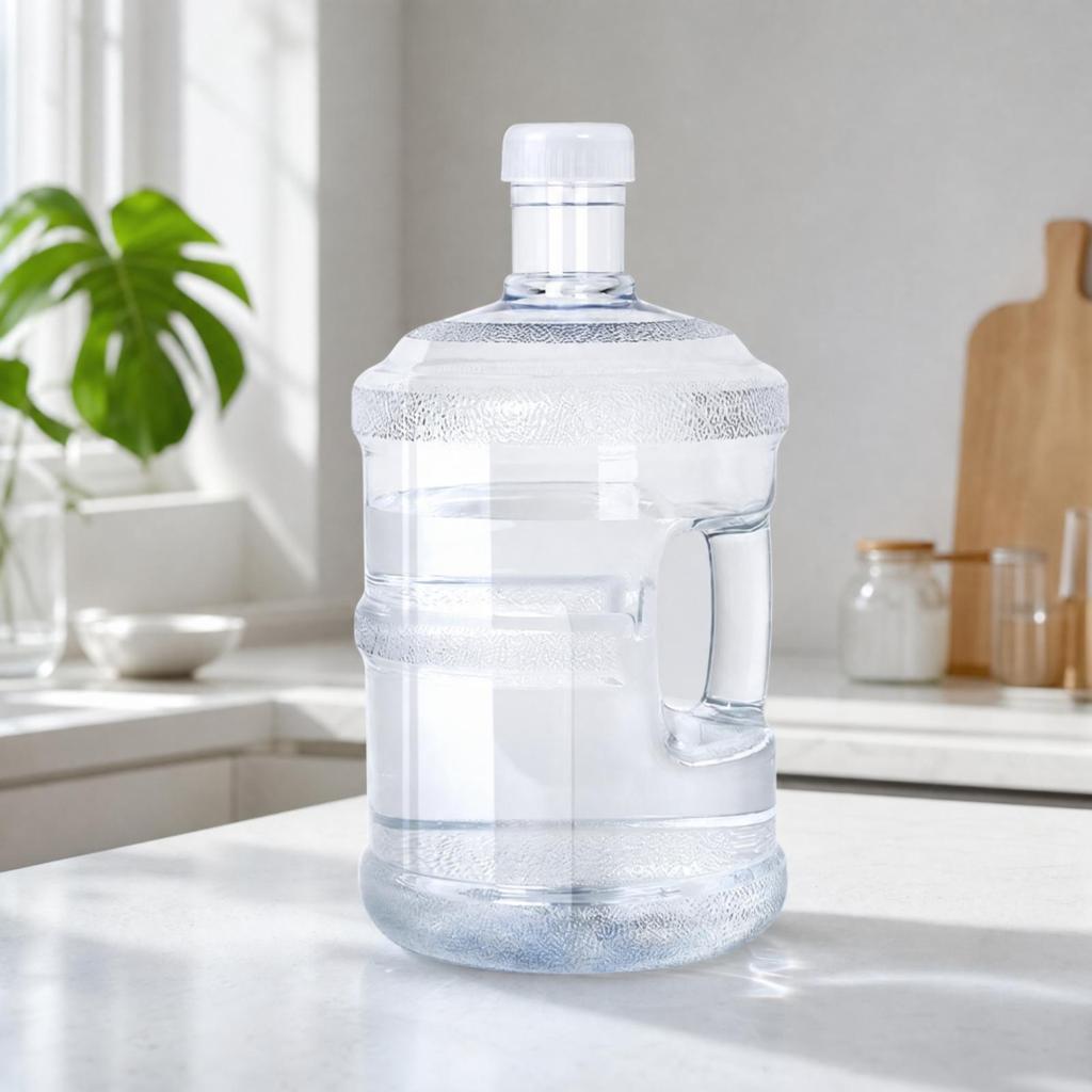 Household Water Jug with Side Handle Thickened Screw Cap for Families, Kitchen