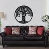 Heart-Shaped Tree of Life Black Metal Wall Decor for Bedroom & Living Room