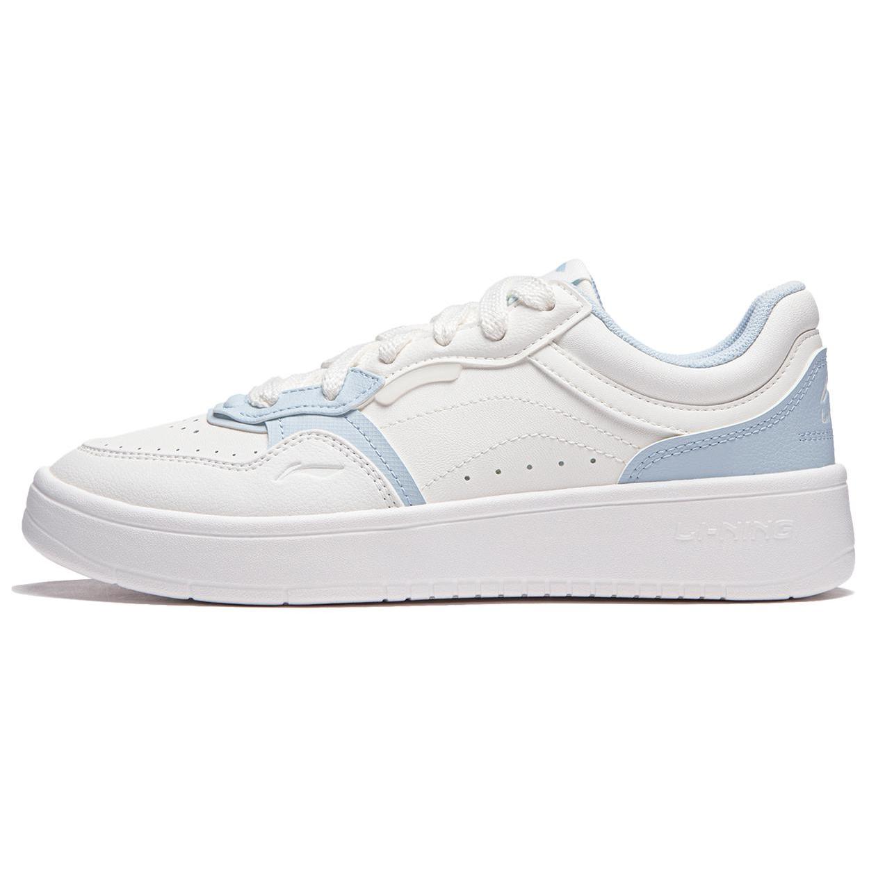 

Новые LiNing Line 2.0 At The Beginning V2 Противоскользящие Износостойкие Низкие Кеды для Скейтборда Женские Бело-Синие AGCU108-2 36