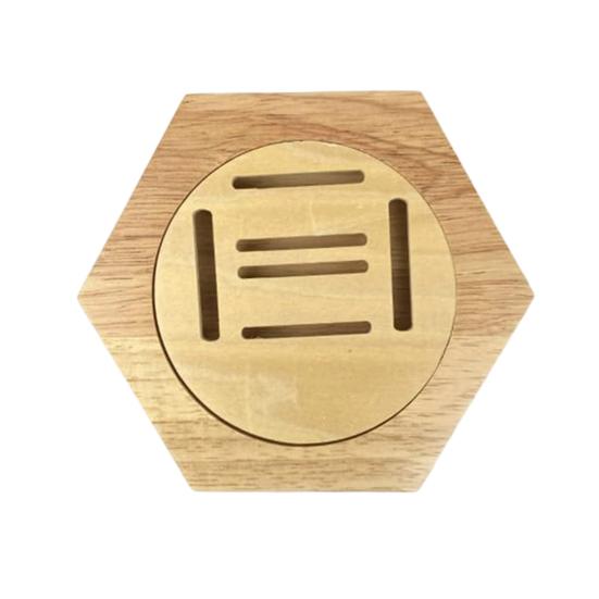 

Medal Holder Display Rack with Hexagonal Design Hand-Polished Corners Wall Shelf for Sports Taekwondo Medals
