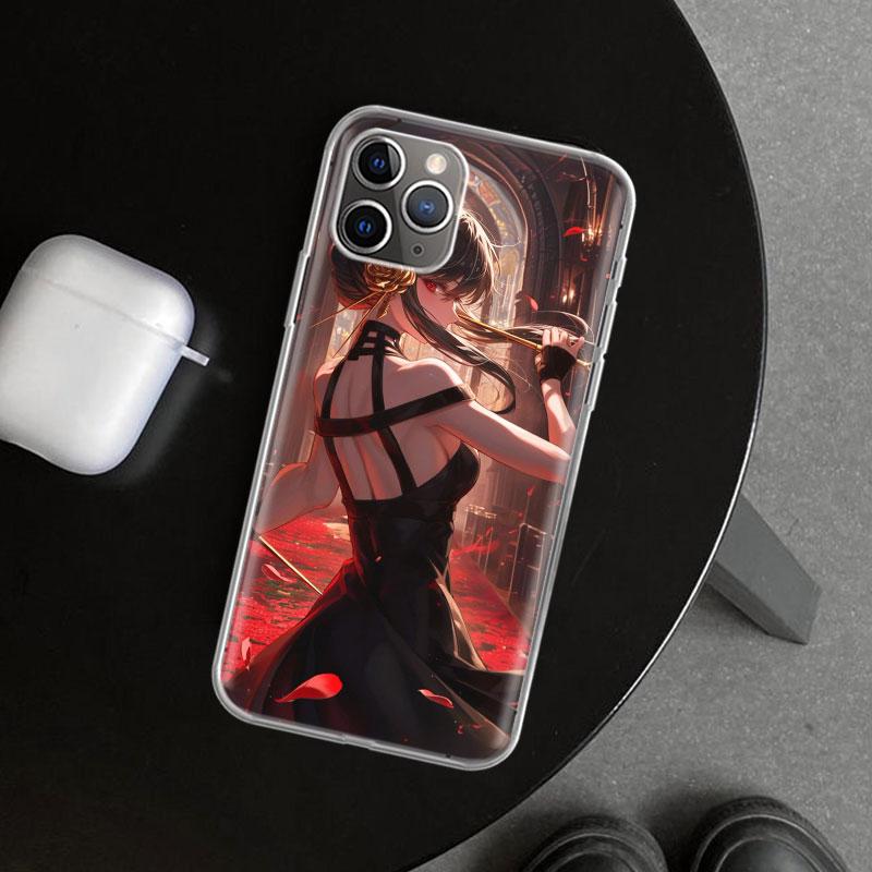 S-Spy Family Yor F-Forger Phone Case Cover for iPhone 11 12 13 Mini 14 15 Plus 16 Pro Max 17 Air 7 8 + SE Art Customized Fundas
