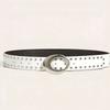 PU Leather Women Niche Belts Rivets Waist Belt Trendy American Retro Belt  For Jeans,Skirt
