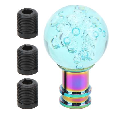 Gear Shift Knob with M8 M10 M12 Adapter Universal Acrylic Transparent Bubble Style Shifter Head for