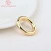 (3293)4 PZ 15MM 20MM Colore Oro 24K Ottone Connettori Rotondi Chiusure per Ciondoli Pendenti Alta Qualità Fabbricazione Gioielli Fai da Te Componenti