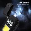 3PCS EDC Keychain Flashlight COB Portable Work Light USB Rechargeable Outdoor Camping Fishing Pocket Lamps with Heating Wire