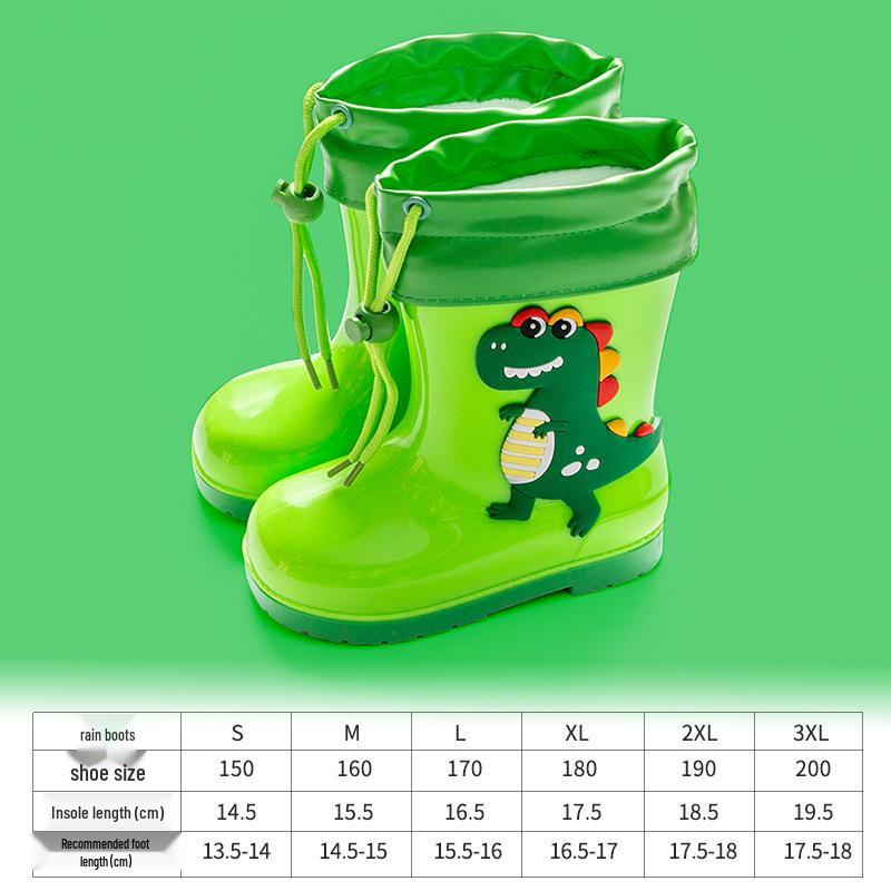 Pig Daddy Kids' Lightweight Waterproof Rain Boots with Soft Cotton Lining – Unisex for Toddlers and Preschoolers.