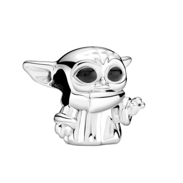 1Pcs New Cute Silver Star Cat Elephant Mushroom Bear Pendant Fit Original Charm Bracelet Women Jewelry Gifts