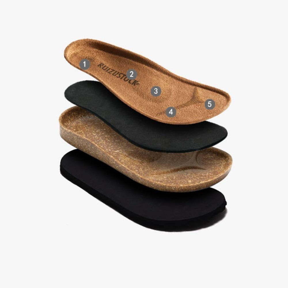 Tongs en liège pour couple d'été - Sandales de plage tendance pour homme, Claquettes décontractées à bout unique pour un usage quotidien et les vacances KWN