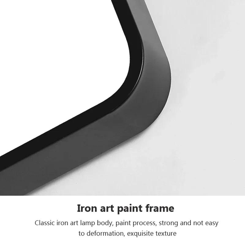 Modern LED Ceiling Light Minimalist Square Black White Decor Lamp For Bedroom Living Room Hall Dining Room Aisle Indoor Lighting