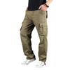 New Casual Trousers Multi-pocket Work Trousers Men's Loose Large Size Casual Trousers Spring and Autumn Thick Section Cotton Trousers