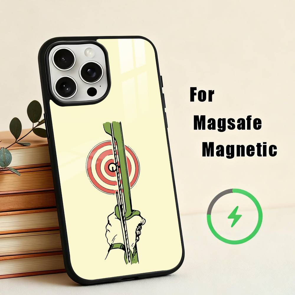 A-Archery S-Sprot Phone Case For iPhone17,16,15,14,13,12,11 Plus,Pro Max Magnetic For Magsafe Wireless Charging