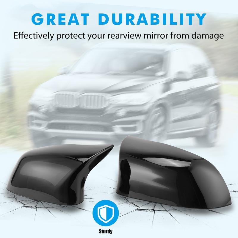 M-Style Rearview Mirror Covers for BMW F25 LCI X3/F26 X4/F15 X5/F16 X6 2014 2015 2016 2017 2018