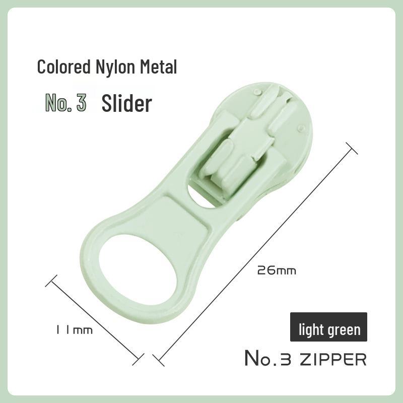 Nylon & Metal Zipper Pull for Jackets and Bags (No. 3 & No. 5)