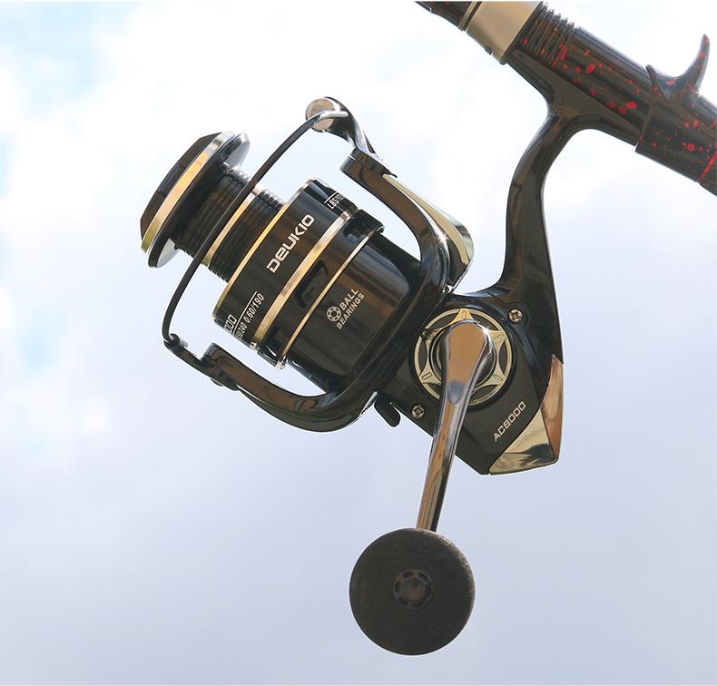 Dequ Sea Rod Spinning Fishing Reel with All-Metal Spool