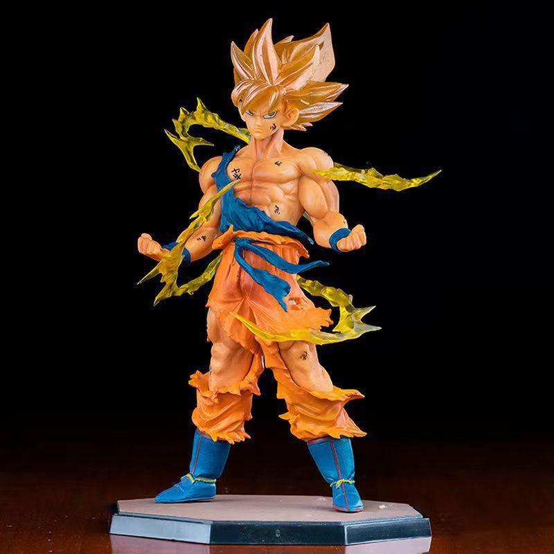 Figura Hot Anime Dragon Ball Son Goku Super Saiyan 17cm/6.69in Goku DBZ Action Figure Modello Regali Figure da Collezione per Bambini