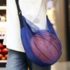 New Fashion Portable Single Shoulder Basketball Bag Men's Breathable Football Training Crossbody Bag Mult Mesh Storage Bag