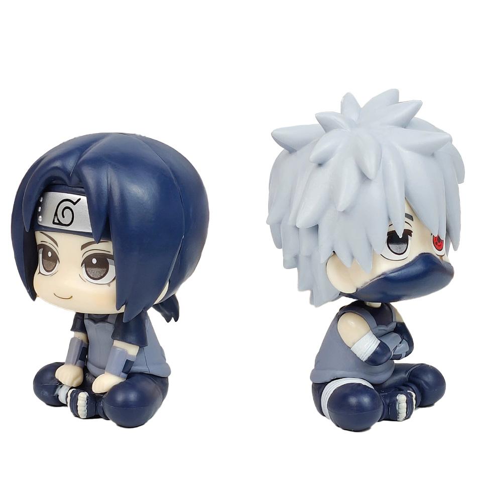 10CM Naruto Anime Figure Naruto Shippuuden Uchiha Itachi Action Figure Q Version Kakashi Figurine PVC Collection Model Doll Toys