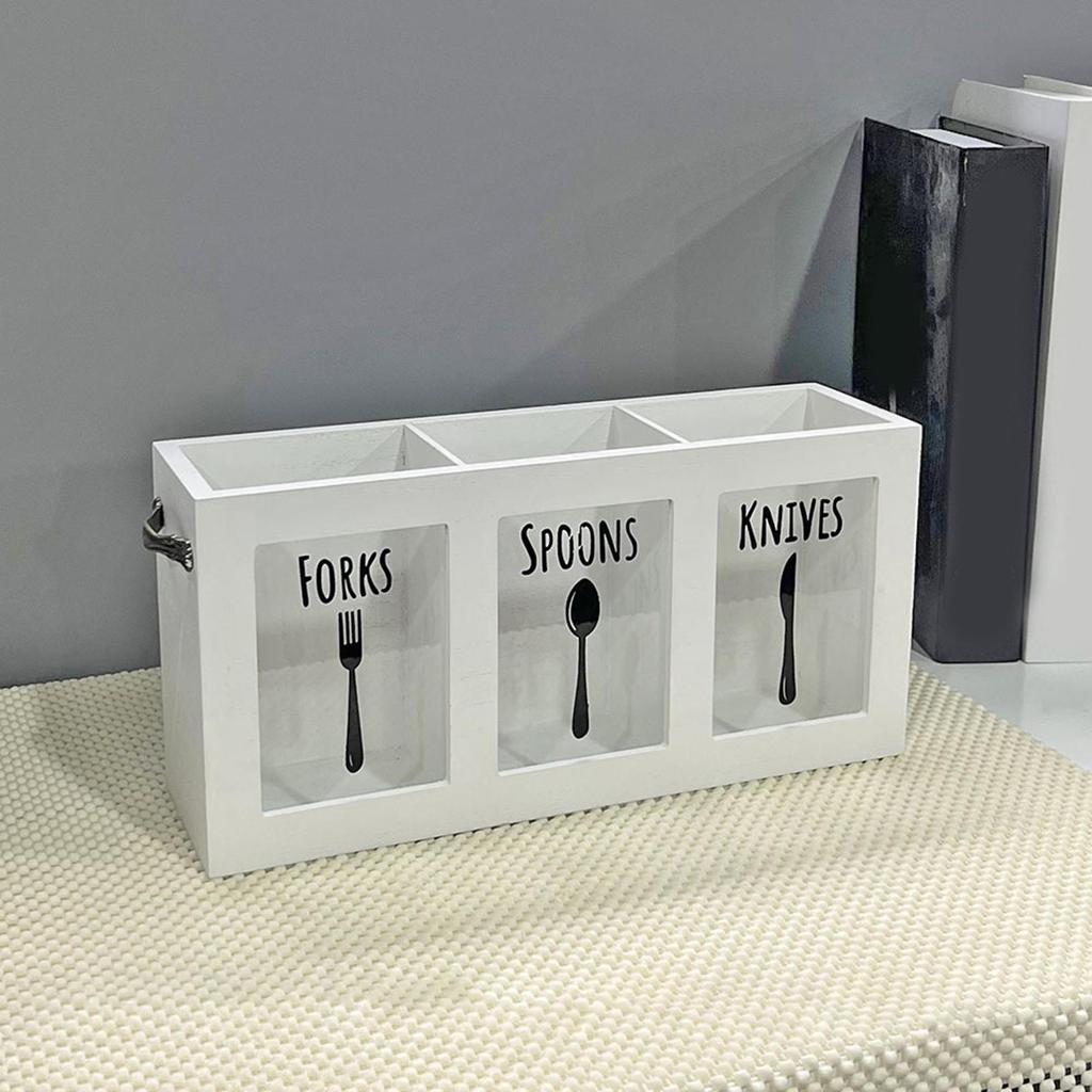 Cutlery Organizer for Kitchen Utensils, Storage Container Spoons And Forks