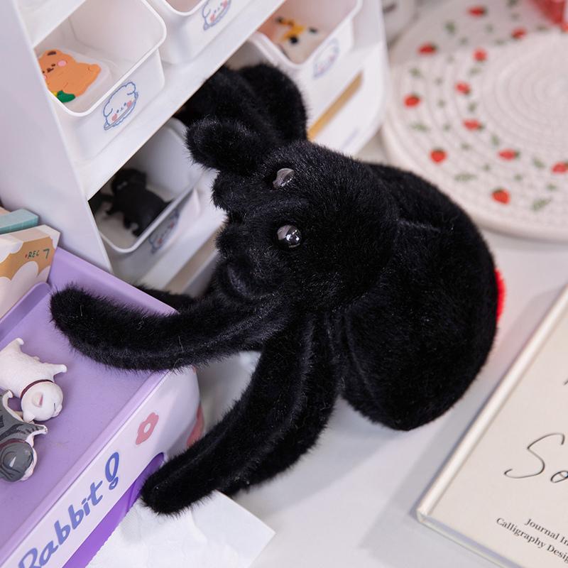 Simulation Black Spider Doll Stuffed Animals Friend Pillow Crawling Pet Plush Cute Jumping Toy Llifelike Gift for Kids Home Deco