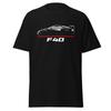 Premium T-Shirt For Ferrari F40 Car Enthusiast Birthday Gift