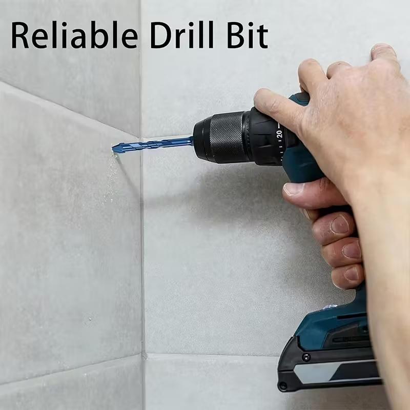 4PCS high-Hardness Skew Head Eccentric Drill Bits For Tiles/ Glass/Metal/Wood Drilling Tools 6-12mm Drill Bits Set